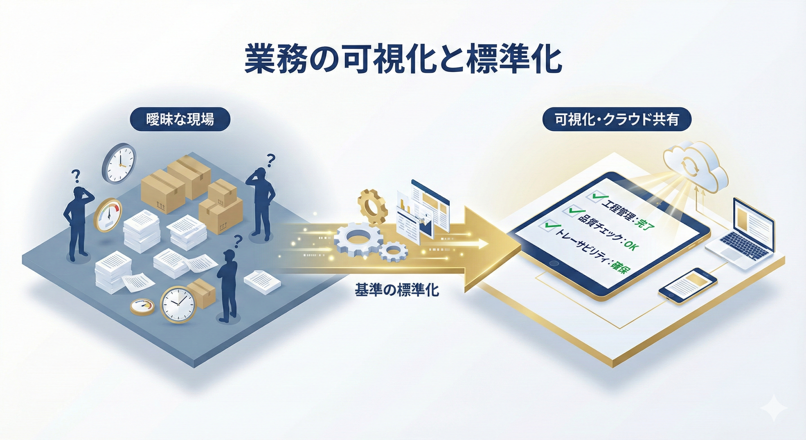 業務の可視化と標準化