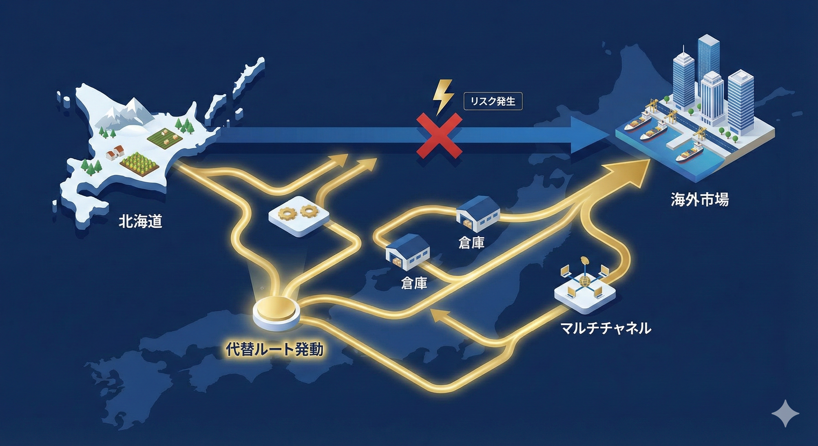 代替ルートとリスク管理